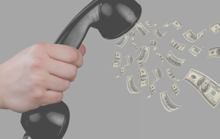 Phone with money