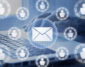 email with laptop